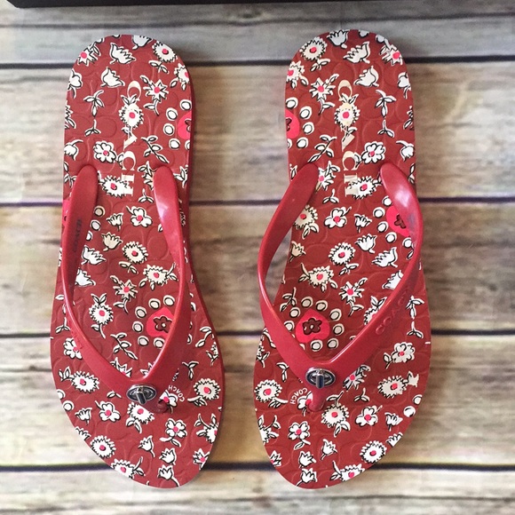 NIB Coach flip flops - Picture 2 of 5